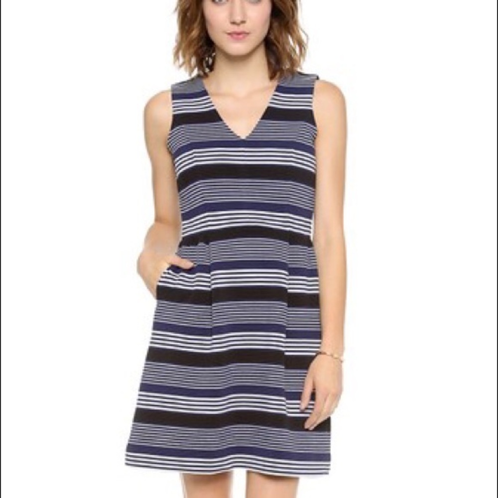 Madewell Striped Sleeveless Dress